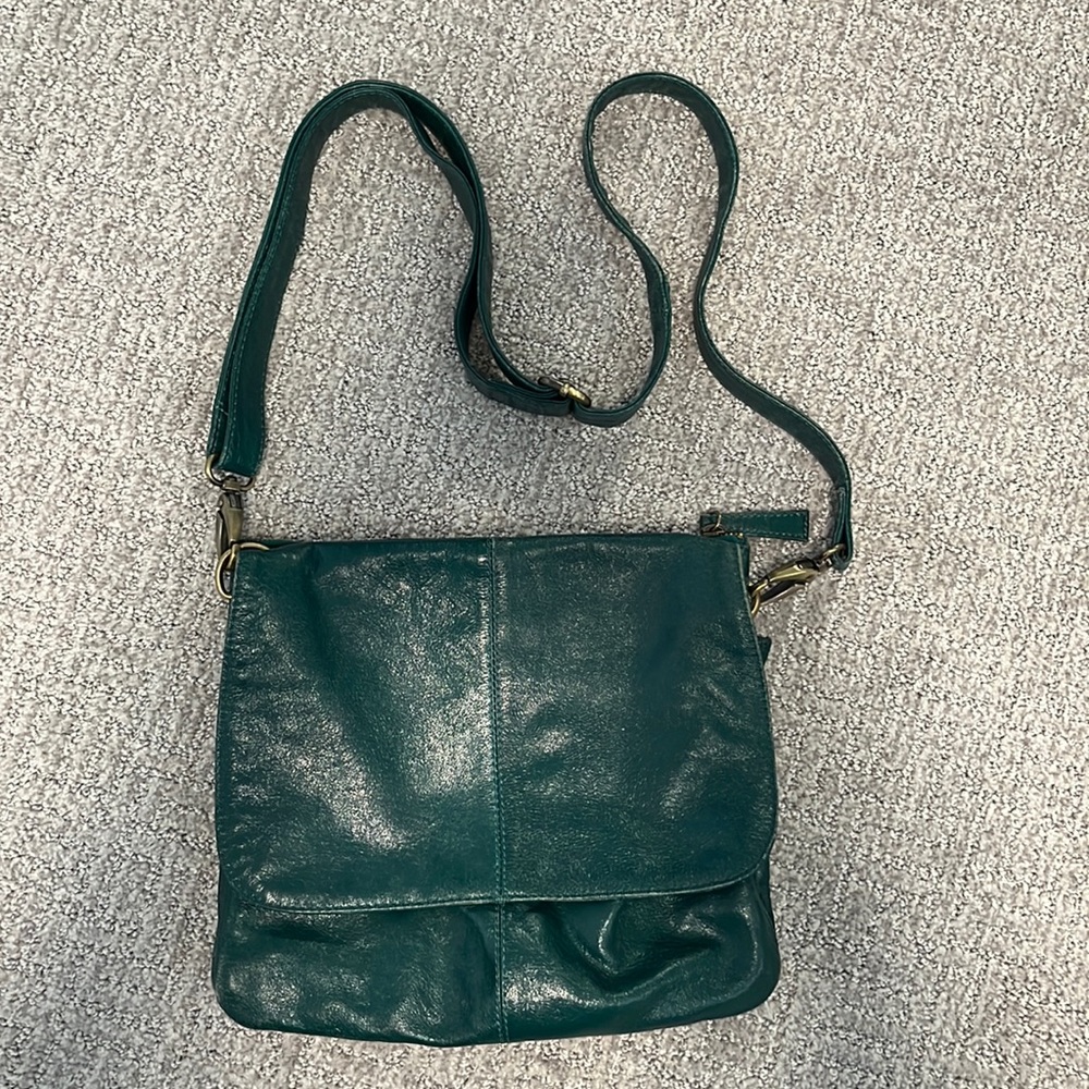 Latico Leather Green Crossbody Bag